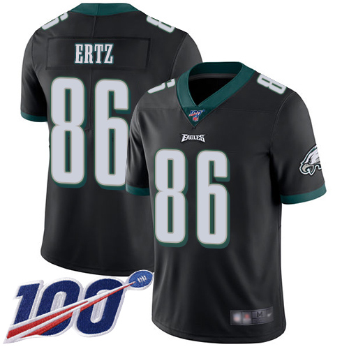 Men Philadelphia Eagles #86 Zach Ertz Black Alternate Vapor Untouchable NFL Jersey Limited Player Season->philadelphia eagles->NFL Jersey